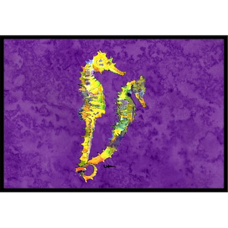 Carolines Treasures Seahorse Indoor Or Outdoor Doormat- 24 x 36 in. 8661JMAT